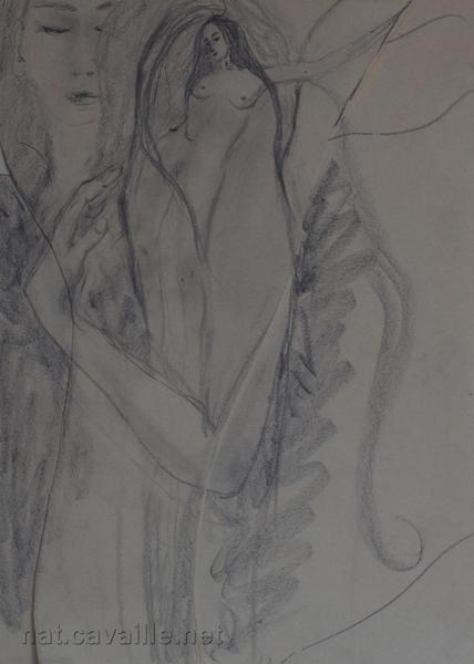 Quelquefois mon âme. Dessin.